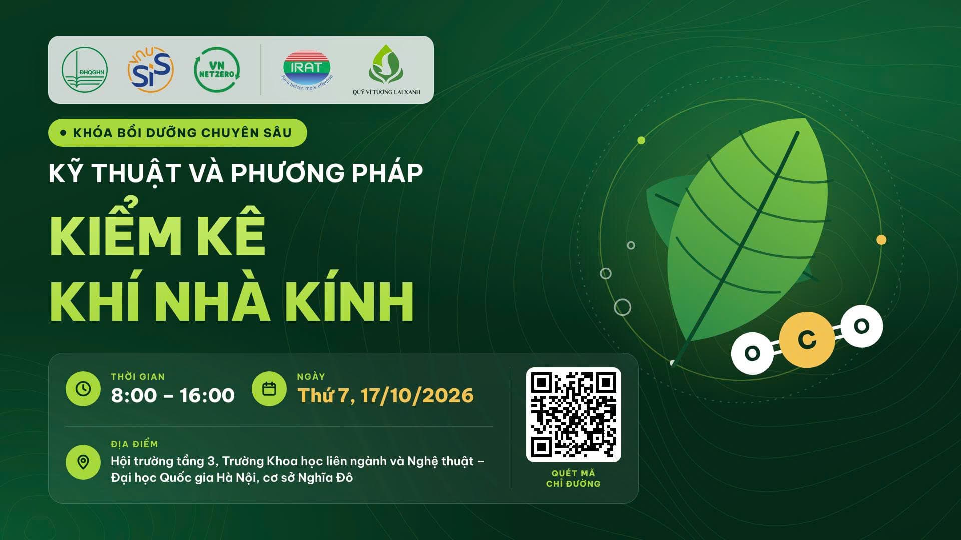 Khóa học kiểm kê khí nhà kính